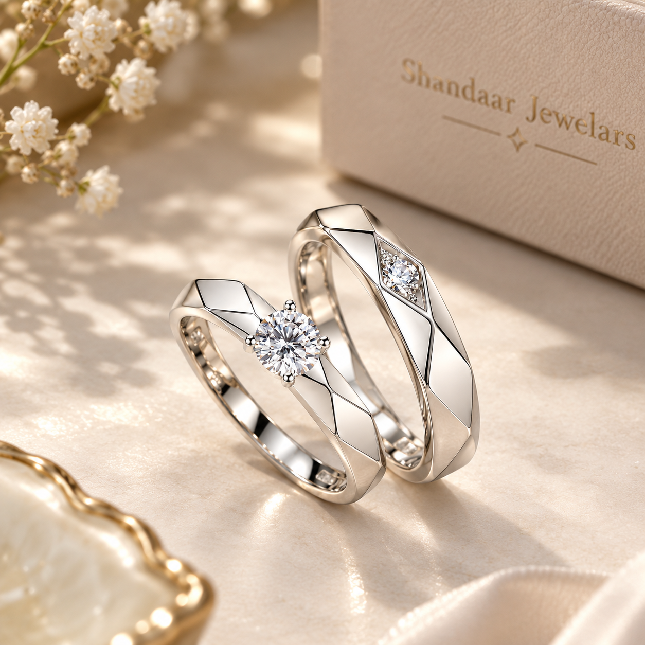 Classic Love Couple Rings
