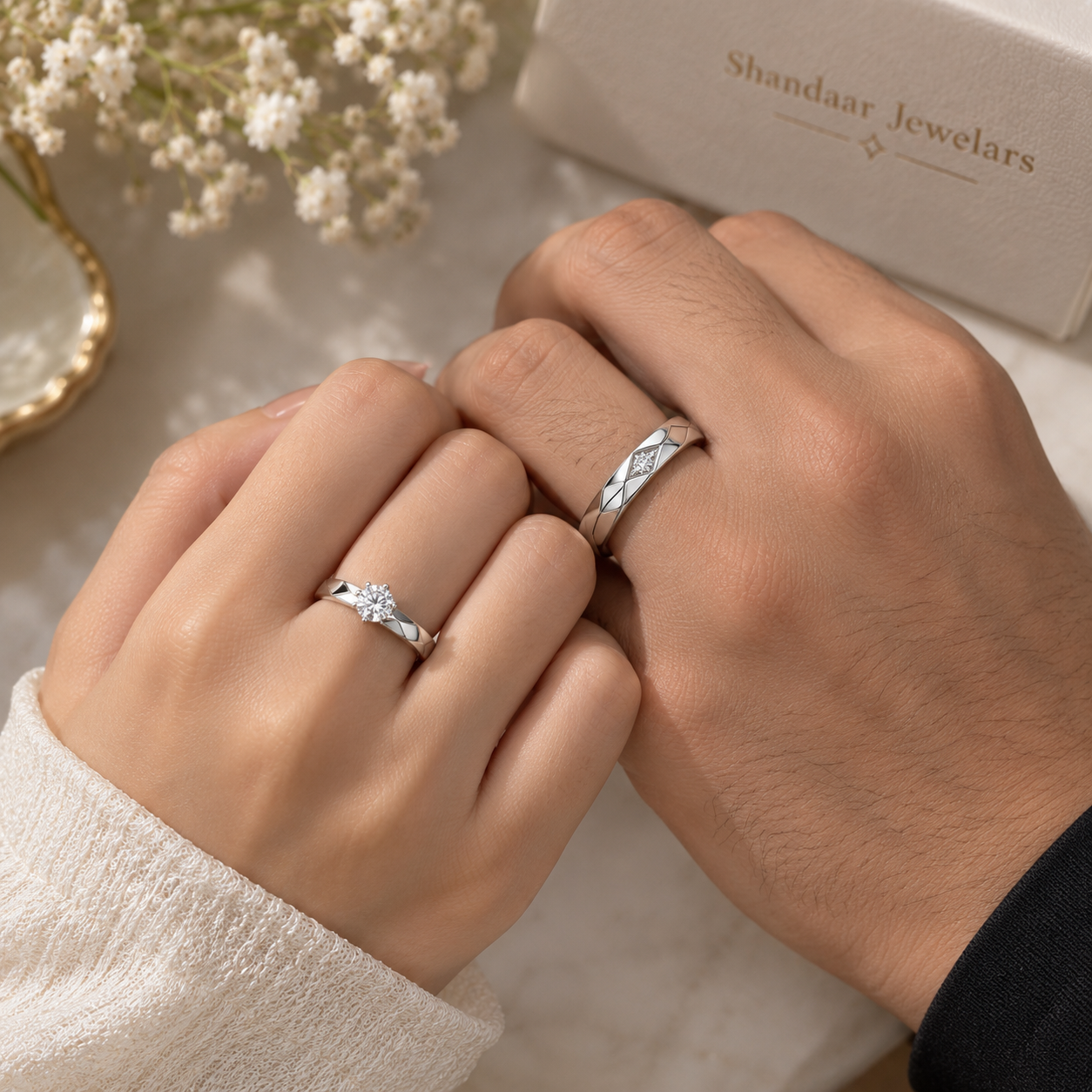 Classic Love Couple Rings