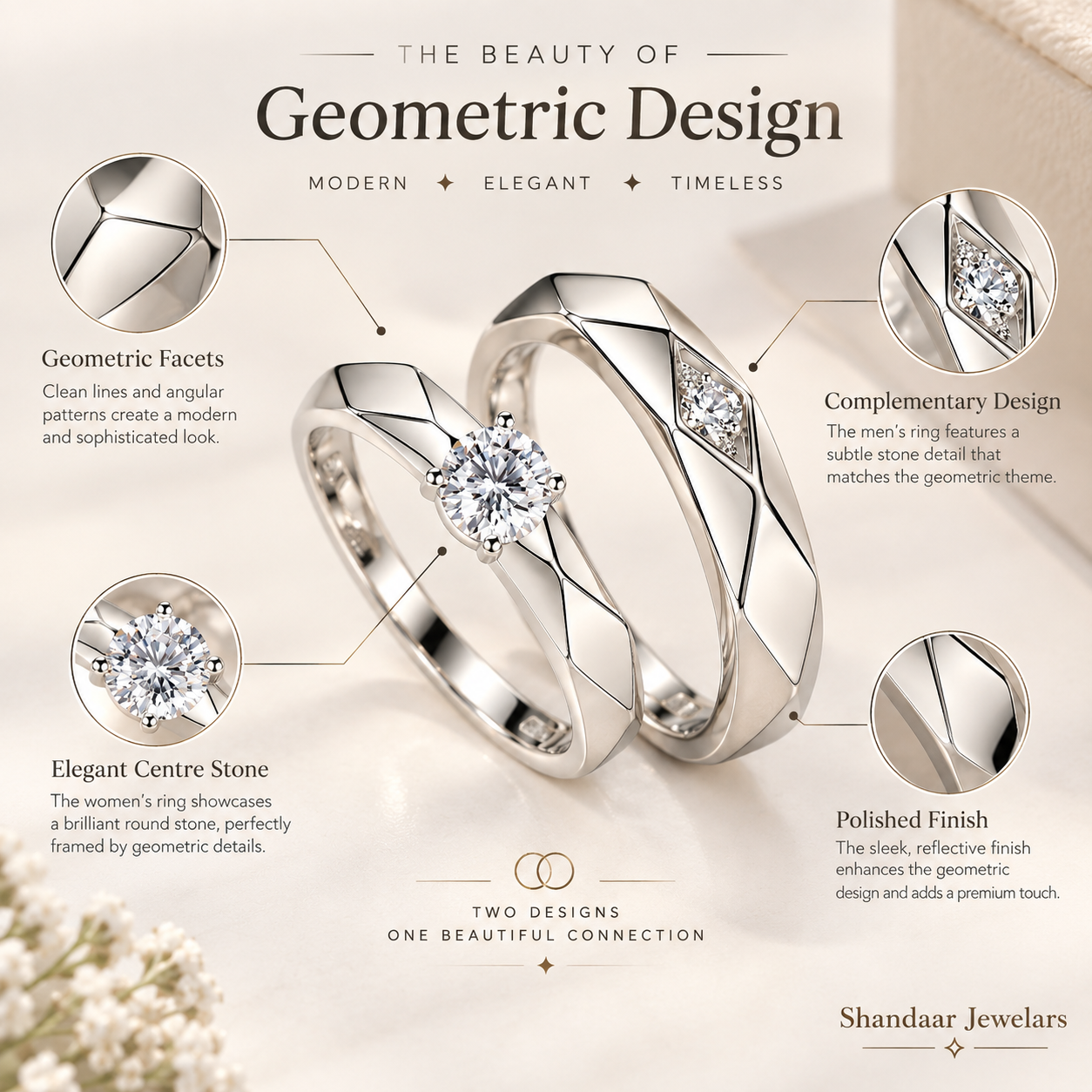 Classic Love Couple Rings
