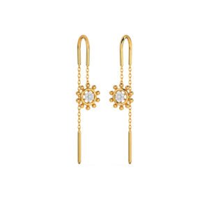 Glitz Glory Diamond Earrings Yellow Gold 14kt