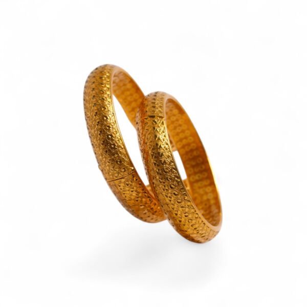 2-piece gold-plated bangles 1 2-piece gold-plated bangles 1