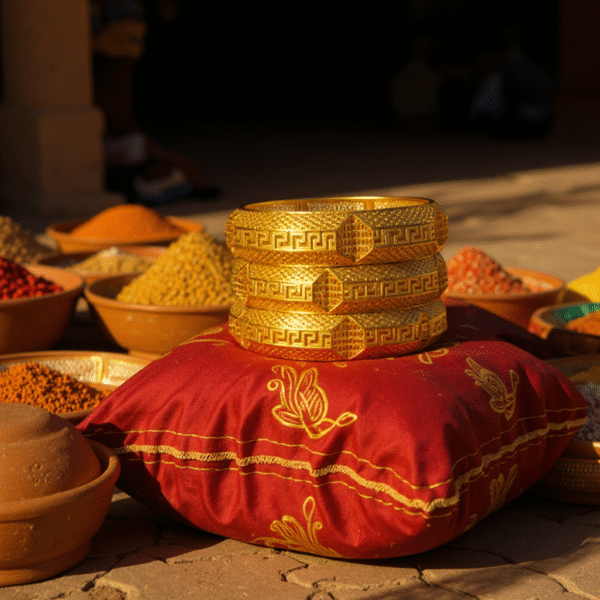 Elegant Gold Plated 2Pc Bangle Set 2 Elegant Gold Plated 2Pc Bangle Set 2